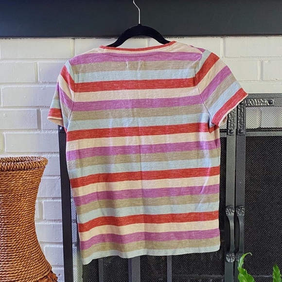 Madewell Alto Scoop Neck Tee in Granada Stripe - Picture 3 of 6